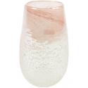High Vase Ivy Vulcan Pearl Pink transparante roze hoge glazen vaas 18x30 cm